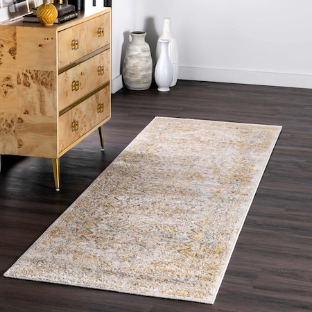 Nuloom Madisson Vintage Faded Medallion Area Rug 2ft 6in x 12ft CFDR05B-26012